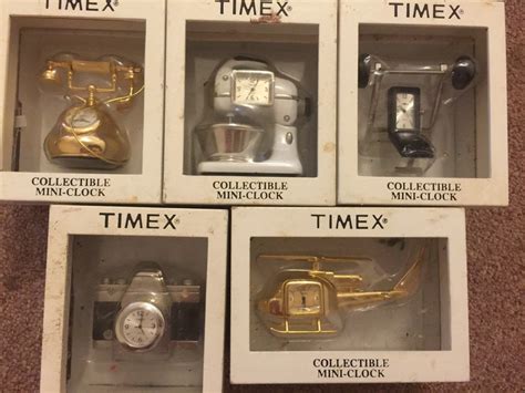 Vintage Timex Collectible Mini Clocks Etsy