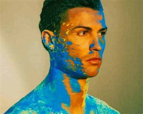 Painted Cristiano Ronaldo New Paint By Numbers Canvas Paint By Numbers