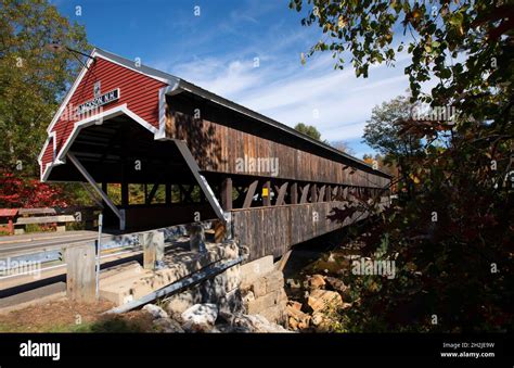 The Honeymoon Covered Bridge In Jackson Nh Usa Built In 1876 It