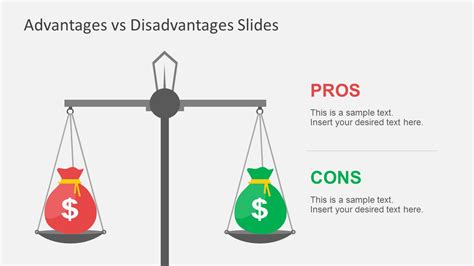 Pros And Cons Scale Comparison With Money Sign For Powerpoint Slidemodel My Xxx Hot Girl