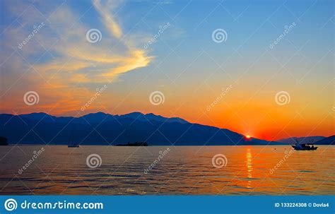Sunset Zadar1 Solaris Adriatic Sea Stock Photo Image Of Rama5 River