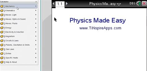 Physics Solver For The Tinspire Cx Cas Available For Download