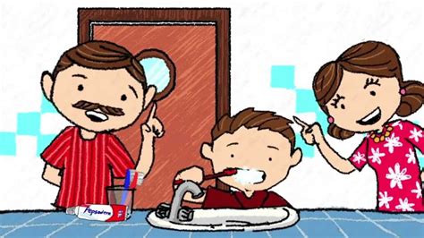 koleksi gambar kartun anak menyikat gigi iphone