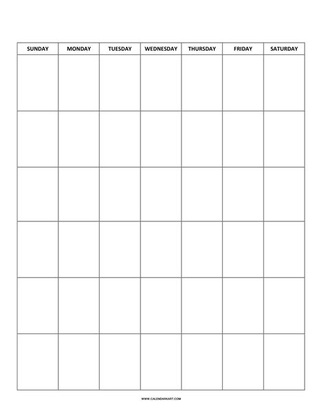 Free Printable Blank Calendar Templates Calendarkart Exceptional