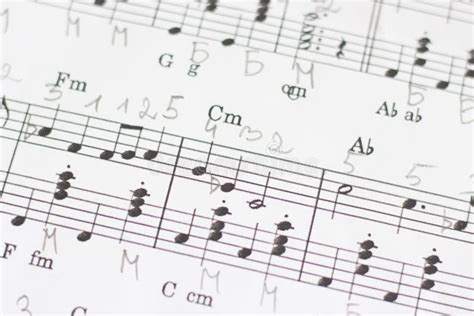 Notes On Sheet Music Stock Image Image Of Melody Sign 244992777