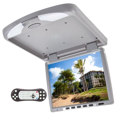 Tview T144dvfdgr 14 Inch Overhead Dvd Player With Ir And Fm Transmitter Grey