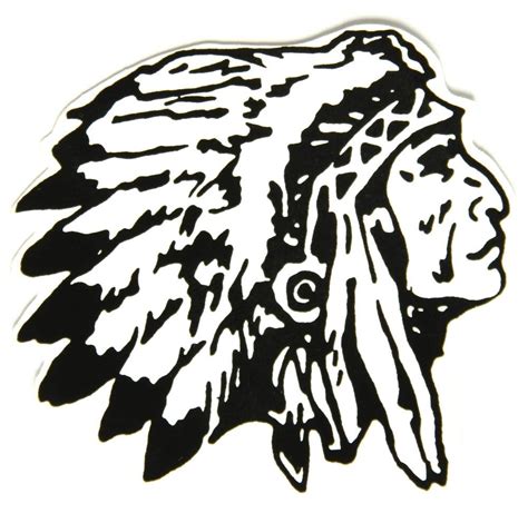 Indian Chief Head Sticker Silhouette Art Indian Chief Indian Chief