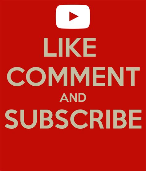 Like Comment And Subscribe Poster Madhavt2001 Keep Calm O Matic