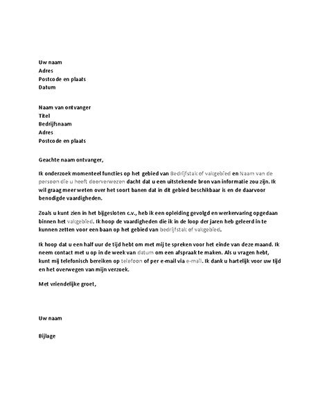 Zakelijke Brief Voorbeeld Informele Brief Aan Vriend Van Der Borgh