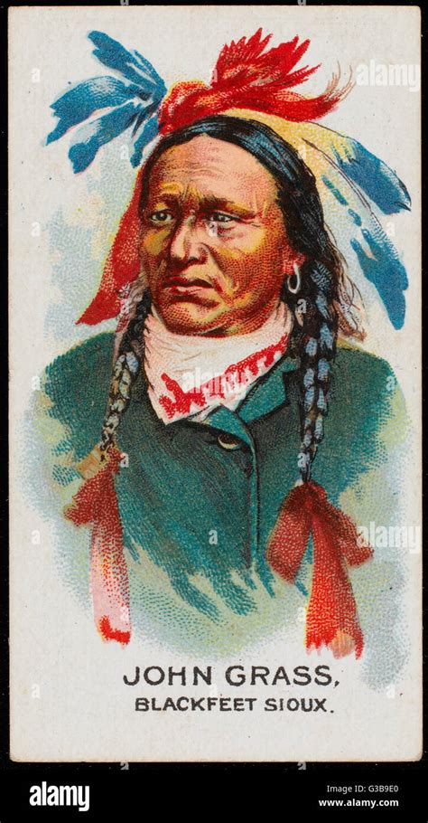 John Grass Chief Of The Blackfoot Sioux Tribe Date Early 20th Century