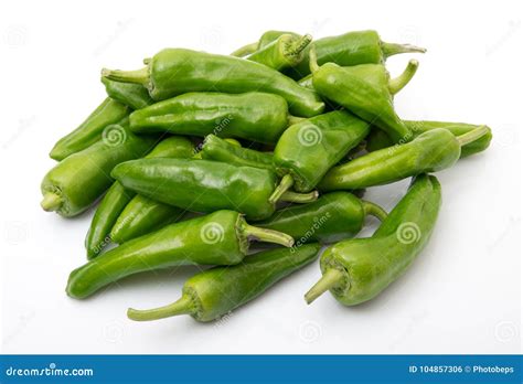 Hot Peppers On White Background Stock Photo Image Of Alimentation