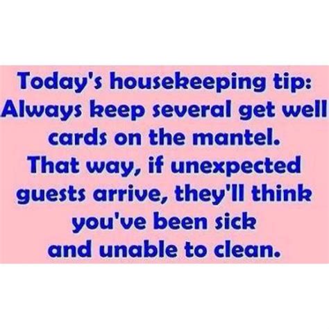 Pin By Kelsi Linville On For The Home Housekeeping Tips Funny Quotes