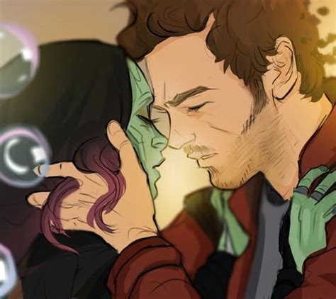 Gamora And Peter By Fennethianell