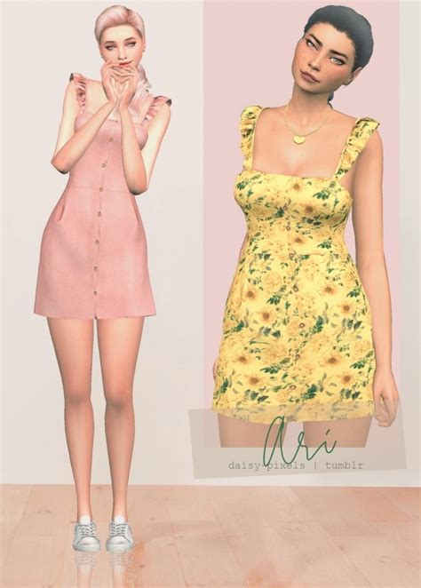Luna Dress At Daisy Pixels Sims 4 Updates Images And Photos Finder