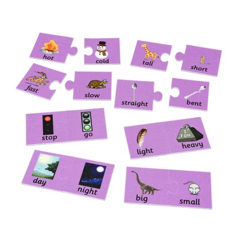 Match Antonyms Communication Language And Literacy From Early Years