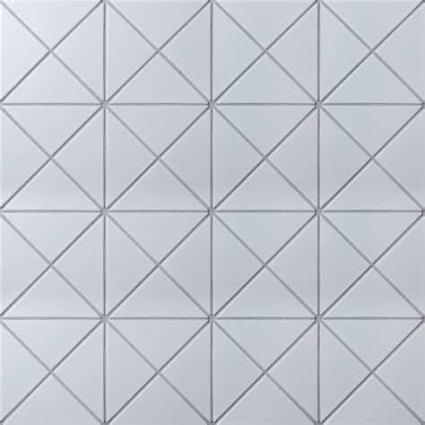 4 Cross Junction Matte White Triangle Tile For Wall Design Ant Tile