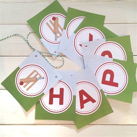 You can even make decorations as personalised photo gifts for. cricket personalised party decorations pack by the humble ...