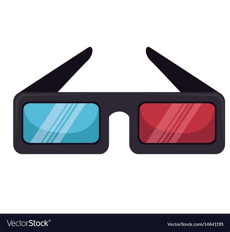 Glasses 3d Isolated Icon Royalty Free Vector Image