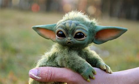 This New Baby Yoda Doll Is Breathtaking Cute Baby Animals Baby