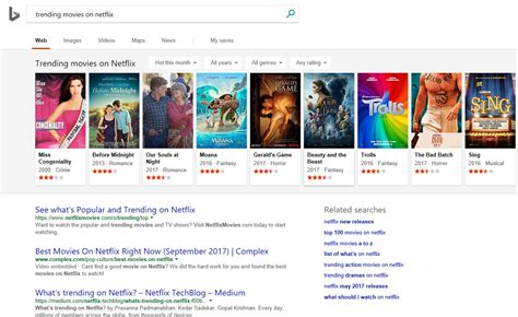 Microsoft Bing Now Shows Trending Content On Netflix And