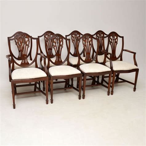 Set Of Antique Georgian Style Mahogany Dining Chairs Marylebone Antiques