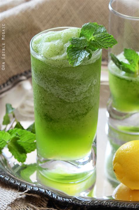 Limonana Middle Eastern Frozen Mint Lemonade An Edible Mosaic