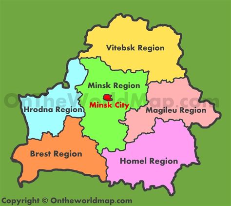 Belarus Regions Map