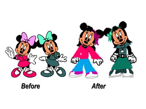 Millie And Melody Mouse Before And After By 9029561 On Deviantart