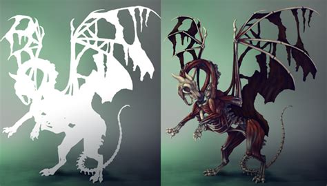 Create Zombie Dragon Concept Art Painting In Adobe Photoshop