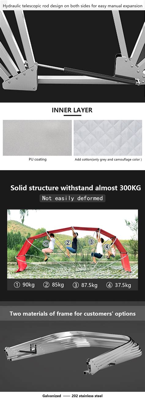 Onesimus Foldable Portable Retractable Outdoor Steel Structure Folding