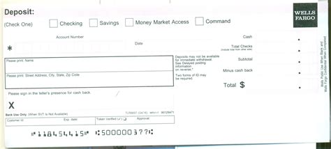 Completing a loan modification form as this video explains, accuracy, clarity, and providing all the required information are keys to filling out a loan modification application. Wells Fargo Deposit Slip - Free Printable Template - CheckDeposit.io