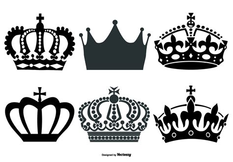 Vector Crown Shapes Collection Download Free Vector Art Stock