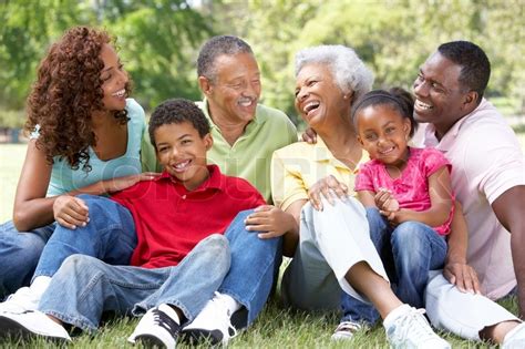 Parisin en iyi guruplarin biri family komik sayfamiza hos geldiniz. Portrait Of Extended Family Group In Park | Stock Photo ...
