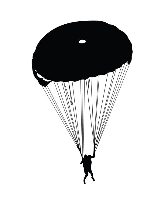 Skydiving Silhouette At Getdrawings Free Download