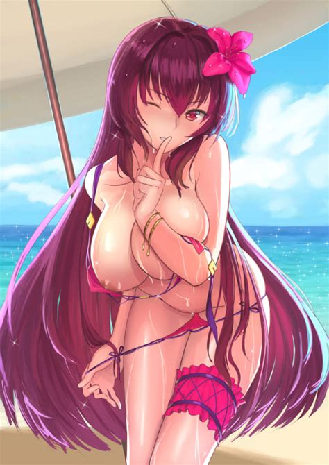 Ccjn Scathach Fate Scathach Fategrand Order Scathach Swimsuit