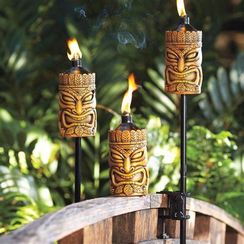 Tiki Torch Lights And Outdoor Oil Lamps Garden Party Gear