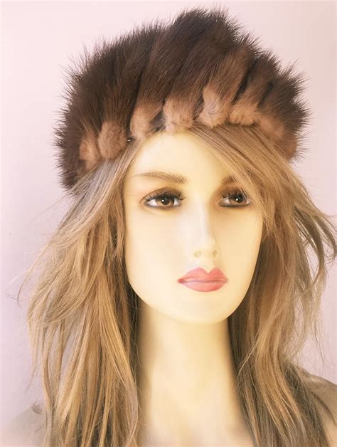 Womens Vintage Fur Beret Hat By Deborah Exclusive Retro Etsy