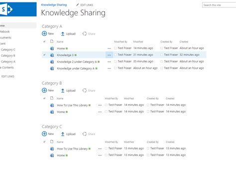 knowledge base using sharepoint microsoft community