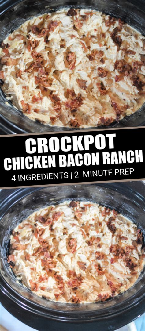 We show you just how easy it is to make them! Slow Cooker Chicken Bacon Ranch - Mommy's Fabulous Finds