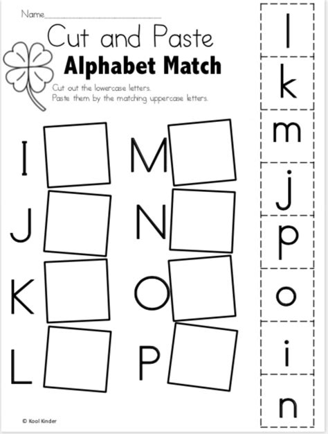 These one of the most important things early learners need to master is making their alphabet letters. Letters matching worksheet