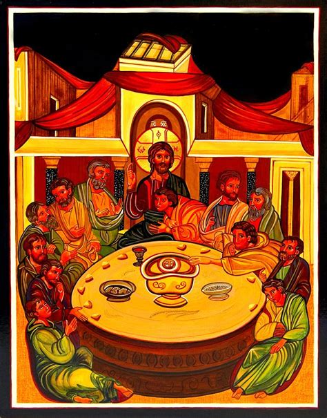Institution Of The Eucharist Painting By Gail Schimberg