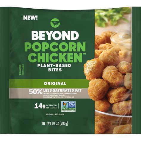 Beyond Meat Beyond Popcorn Chicken Plant Based Bites 10 Oz Packaged Meals Frozen