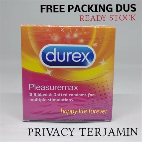 Jual Durex Pleasuremax Isi 3 Kondom Kontrasepsi Kota Bandung