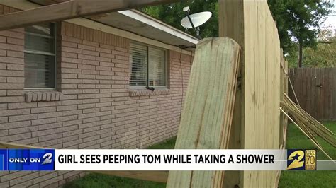 Girl Sees Peeping Tom While Taking A Shower Youtube