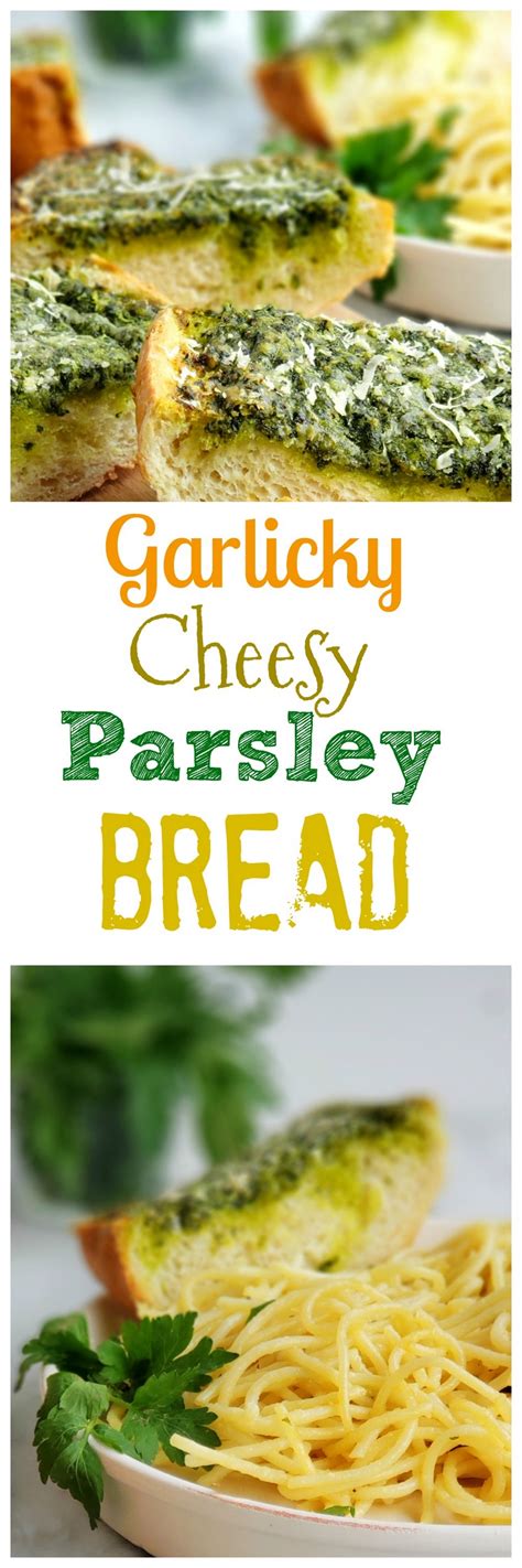 Garlicky Cheesy Parsley Bread
