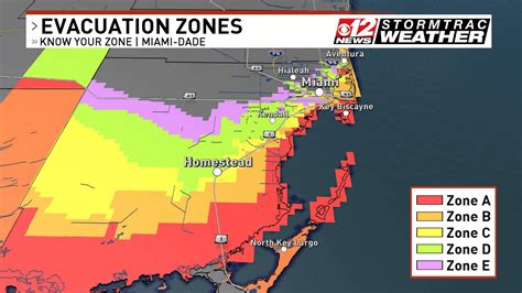 Map Of Florida Evacuation Zones United States Map