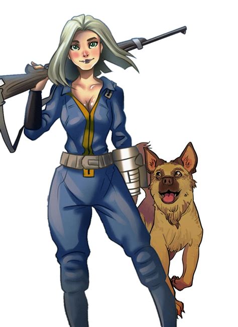 Dogmeat Псина Sole Survivor Fallout Art Fallout персонажи