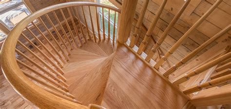 Handcrafted Wooden Spiral Staircase Kits Mylen Stairs