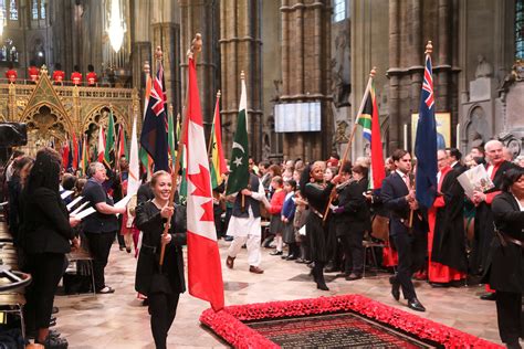 Flag Bearers At The Commonwealth Day Service Celebrated On Flickr
