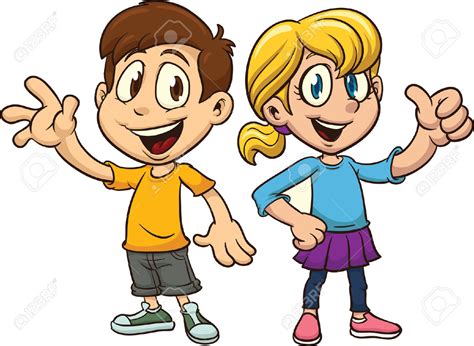 Clipart Of A Boy And Girl Clipground